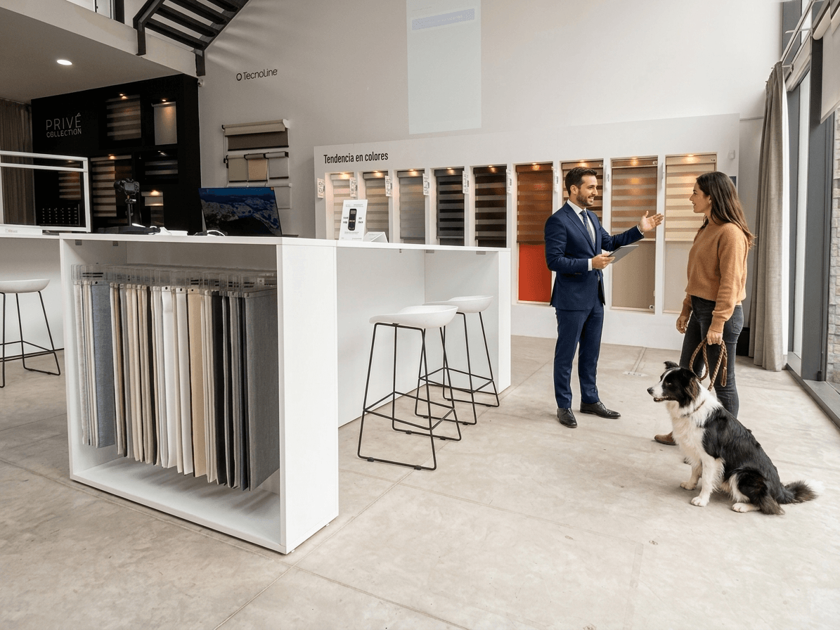 Planta y equipo de Cortinas Tecnoline