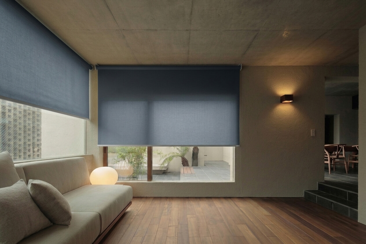 Interior con persianas Privé